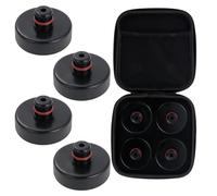 Knpwer 4 Pcs Lifting Jack Pad Replacement for Tesla Model S/X/3/Y, Rubber Lift Point Pads, Adapter Tool with Storage Box
