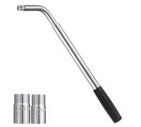 Knpwer Extendable Wheel Wrench Set,Steel Extending Tyre Spanner Wheel Lugs Brace Wrench for Car, Van, Truck, Caravan(17mm, 19mm, 21mm & 23mm)