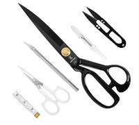 KNPXSET Premium Heavy Duty Tailor Scissors - 10 Inch Stainless Steel Sewing Scissors, Fabric Scissors for Leather, Home, Office, Artists, Seamstresses