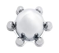 KNS Accessories KC6050 Chrome 6 Lug Spider Hub Cap for 1947-1972 Chevy, GMC, Pick Up Truck, C10, C15, Metallic, 4 1/4" x 4 3/4" Tall