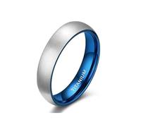 KnSam 6/8 mm Men's Rings Titanium Steel, Classic Wedding Ring Man, Unisex Rings Wedding, Titanium steel, No cubic zirconia