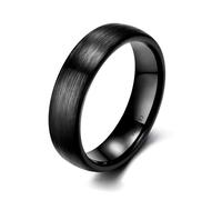KnSam 8 mm Men's Ceramic Brushed Wedding Rings Men's Ring Wedding Vintage, Ceramic, No cubic zirconia