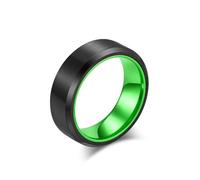 KnSam 8 mm Men's Stainless Steel Classic Wedding Ring Men's Unisex Ring Wedding Vintage, Stainless Steel, No cubic zirconia