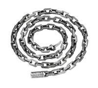 KnSam 925 Silver Necklace 6MM Rolo Chain Vines Chain Necklace for Men 65CM