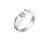 KnSam 950 Platinum/9K/14K/18K White Gold Wedding Rings, Lab Created Diamond Engagement Ring, Classic, Real Gold Jewellery Ring, Au 750/585/375, Size 47-70, 950 Platinum, Lab Created Diamond