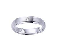KnSam 950 Platinum/9K/14K/18K White Gold Wedding Rings Real Jewellery, 0.22-0.03ct Laboratory Created Diamond Wedding Rings Classic, Ring 750/585/375 Gold, Size 47-70, 18ct white gold, Lab Created