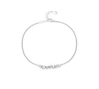 KnSam 9K/14K/18K White Gold Bangle Women's Genuine Geometry Bracelet Woman Simple Bangle White Gold Au 375/585/750, 20+3CM, 9ct white gold, No cubic zirconia