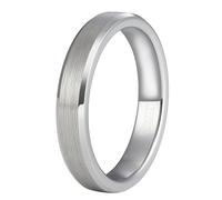 KnSam Men's Engagement Ring, Tungsten Steel, Elegant Brushed Ring, Engagement Man, Unisex Ring Engagement