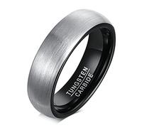 KnSam Men's Engagement Rings Women's Tungsten Carbide Matt Men's Ring Women's Engagement Ring Rose Gold, Tungsten Carbide