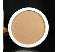 KnSam Photo Frame 19 x 19 cm Round Picture Frame PVC Horizontal & Vertical Round Certificate Frame Table Top Plastic Frame for Living Room, Bedroom, Office and Living Room