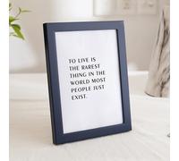KnSam Photo Frame 21 x 30 cm A4, Poster Frame MDF Horizontal & Vertical Rectangle Certificate Frame Table Top Wooden Frame Gift for Wedding Anniversary Friends Navy Blue