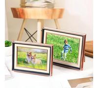 KnSam Picture Frame, 15 x 20 cm, Red Gold, Portrait Frame, MDF Horizontal and Vertical Rectangle Poster Frame, Table Top, Wooden Frame, Picture Frame for Photos, Pictures, Posters