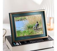 KnSam Picture Frame, 20 x 25 cm, Vertical & Horizontal, Resin Photo Frame, Acrylic, Green American Style Vintage