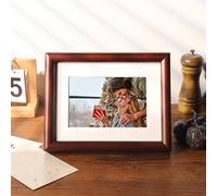 KnSam Picture Frame 30 x 42 cm Red Wood A3 Portrait Frame Wood Horizontal & Vertical Rectangle Certificate Frame Wall Wooden Frame Collage Wall Decoration Poster