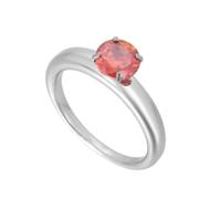KnSam Women's 14 Carat White Gold Engagement Ring 0.8ct Citrine, Size O 1/2
