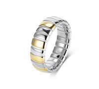 KnSam Women's Vintage Stainless Steel Ring 7 mm Wave Engagement Rings Women Engagement Ring Pair, Stainless Steel, No cubic zirconia