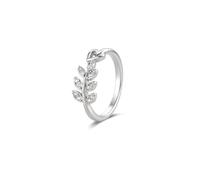 KnSam Women's White Gold Au585 14 Carat Promise Rings, Size O 1/2