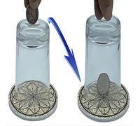 KNSHTH Magic Tricks for Adults and Coin Thru Glass Magic Prop Set, Stunning Performance.