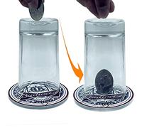 KNSHTH Magic Tricks for Adults and Coin Thru Glass Magic Prop Set, Stunning Performance.