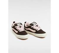 Knu Skool Leather Trainers Brown/Pink