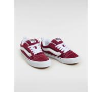 Knu Skool Leather Trainers burgundy