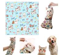 Knubbuf Cat Wrap for Cutting Nails, Cat Comfy Wrap, Cat Grooming Wrap, Self-Adherent Restraint Wrap, Multifunctional Pet Tool - Anti-Bite, Anti-Scratch, Anti-Escape (D, 45 * 45cm)