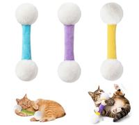 Knubbuf Cotton Swabs Cat Toys with Catnip, Giant Q Tip Cat Toy for Indoor Cats, Durable Cotton Swab Cat Toy for Kitten Teething, Interactive Felt Kitty Kicker Toy Sticks for Boredom, Dental Chew (B)