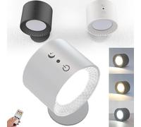 Knubbuf Glowright - Glowright Lights, Glow Right Smart Light, 360°Rotation Magnetic Glow Right Indoor Everywhere Light 2.0 with Controller/Touch (White)