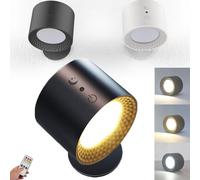 Knubbuf Glowright - Glowright Lights, Glow Right Smart Light, 360°Rotation Magnetic Glow Right Indoor Everywhere Light 2.0 with Controller/Touch (Black)