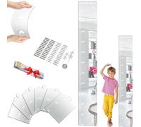Knubbuf Growth Chart Mirror Puzzle Pieces, 2025 New Growth Chart Mirror for Kids, Puzzle Mirror Growth Chart with Stickers, Mirror Growth Chart for Wall (D Set)