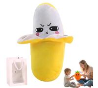 Knubbuf Interactive Music Plush Toy, Touch-Sensitive Banana Stuffed Animal with Sounds, Fun Sensory Rhythm Piano Doll for Parent-Child Play and Early Education (Banana)