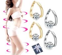 Knubbuf Lymphatic Magnetic Germanium Earrings, Silver Dangle Magnetic Earrings for Women and Men