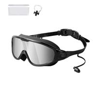 Knubbuf My Cool Summer Goggles, No Leaking Swim Glasses for Men Women Youth, Swimming Goggles with Ear Plugs, Anti Fog Swimming Goggle, Adjustable Elastic Band (Style D)