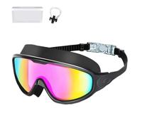 Knubbuf My Cool Summer Goggles, No Leaking Swim Glasses for Men Women Youth, Swimming Goggles with Ear Plugs, Anti Fog Swimming Goggle, Adjustable Elastic Band (Style J)