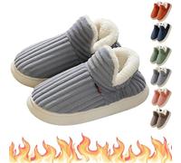 Knubbuf PLUFFI - Pluffi The Cozy & Stylish Slipper, Pluffi Comfy Slippers, Cozy Plush Cloud Slippers Men Women (Gray, Adult, Men, 7, Numeric Range, UK Footwear Size System, 7.5, Medium)