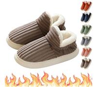 Knubbuf PLUFFI - Pluffi The Cozy & Stylish Slipper, Pluffi Comfy Slippers, Cozy Plush Cloud Slippers Men Women (Coffee, Adult, Men, 4, Numeric Range, UK Footwear Size System, 5, Medium)