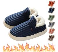 Knubbuf PLUFFI - Pluffi The Cozy & Stylish Slipper, Pluffi Comfy Slippers, Cozy Plush Cloud Slippers Men Women (Blue, Adult, Men, 10.5, Numeric Range, UK Footwear Size System, 11, Medium)