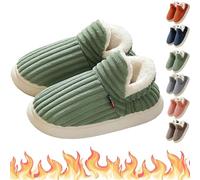 Knubbuf PLUFFI - Pluffi The Cozy & Stylish Slipper, Pluffi Comfy Slippers, Cozy Plush Cloud Slippers Men Women (Green, Adult, Men, 7, Numeric Range, UK Footwear Size System, 7.5, Medium)