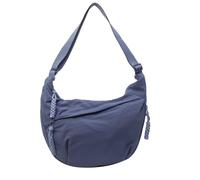 Knubbuf Women's Fashion Plain Color Nylon Crossbody Bag, Large Capacity Cross Body Bag Women Travel, One-Shoulder Casual Bag (Blue)