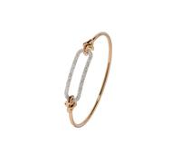 Knuckle Dust Bangle In 18ct Yellow Gold With Diamonds