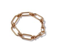 Knuckle Heavy Chain Bracelet In 14ct Yellow Gold