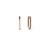 Knuckle Hoop Earrings In 14ct Yellow Gold