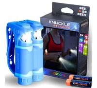 Knuckle Lights Colors - Night Running Lights for Runners and Walkers. Bright Flood Beams Light Your Entire Path. Great Dog Walking Light and Running Flashlight (Blue)