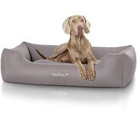 Knuffelwuff Artificial Leather Dog Bed Sidney XL 105 x 75cm Grey
