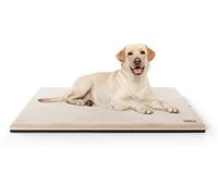 Knuffelwuff Berrith Orthopaedic Cuddly Dog Mat Made of Soft Imitation Rabbit Fur 100 x 70 cm Beige - Dog Cushion for Large, Medium and Small Dogs - for Home, Car, Motorhome, Caravan