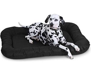 Knuffelwuff Lucky Waterproof Dog Bed for Indoor/Outdoor, 2X-Large, 120 x 85 cm, Black