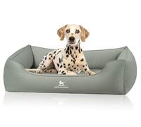 Knuffelwuff Olive Orthopaedic Dog Bed, S - Mint, Easy Clean Suede Look, Memory Foam, Water-Repellent, Washable, Joint-friendly, Robust for Small to Large Dogs