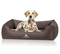 Knuffelwuff Olive Orthopaedic Dog Bed XL Dark Brown Easy Clean Suede Look Memory Foam Water-Repellent Washable Joint-Gentle Robust for Small to Large Dogs