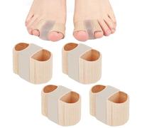KNUIUYY 2 PCS Toe Separators Bunion Corrector Bunion Protector, Elasticity Hammer Toe Straightener with 2 Loops, Soft Big Toe Spacers for Feet Women Men Toe Correct