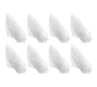 KNUIUYY 8 Pcs Sensory Scarves, Magic Juggling Scarf, White Dance Juggling Scarves Silk-like Fabric Square Scarf, Scarve Props for Gymnastics Rhythm Movement Dance Performance
